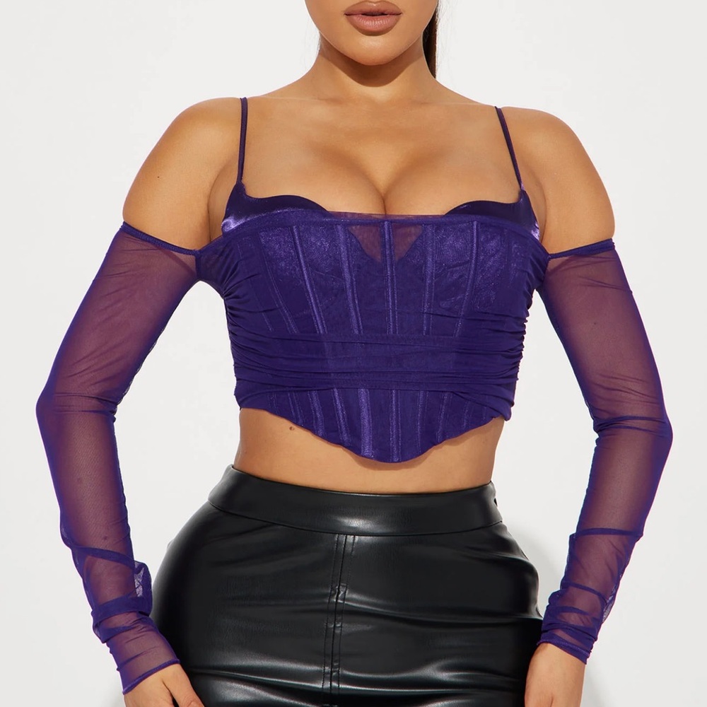 Mesh Corset Top